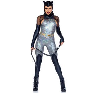 Feline Felon Women’s Costume – 4 Piece Comic Villain Outfit
